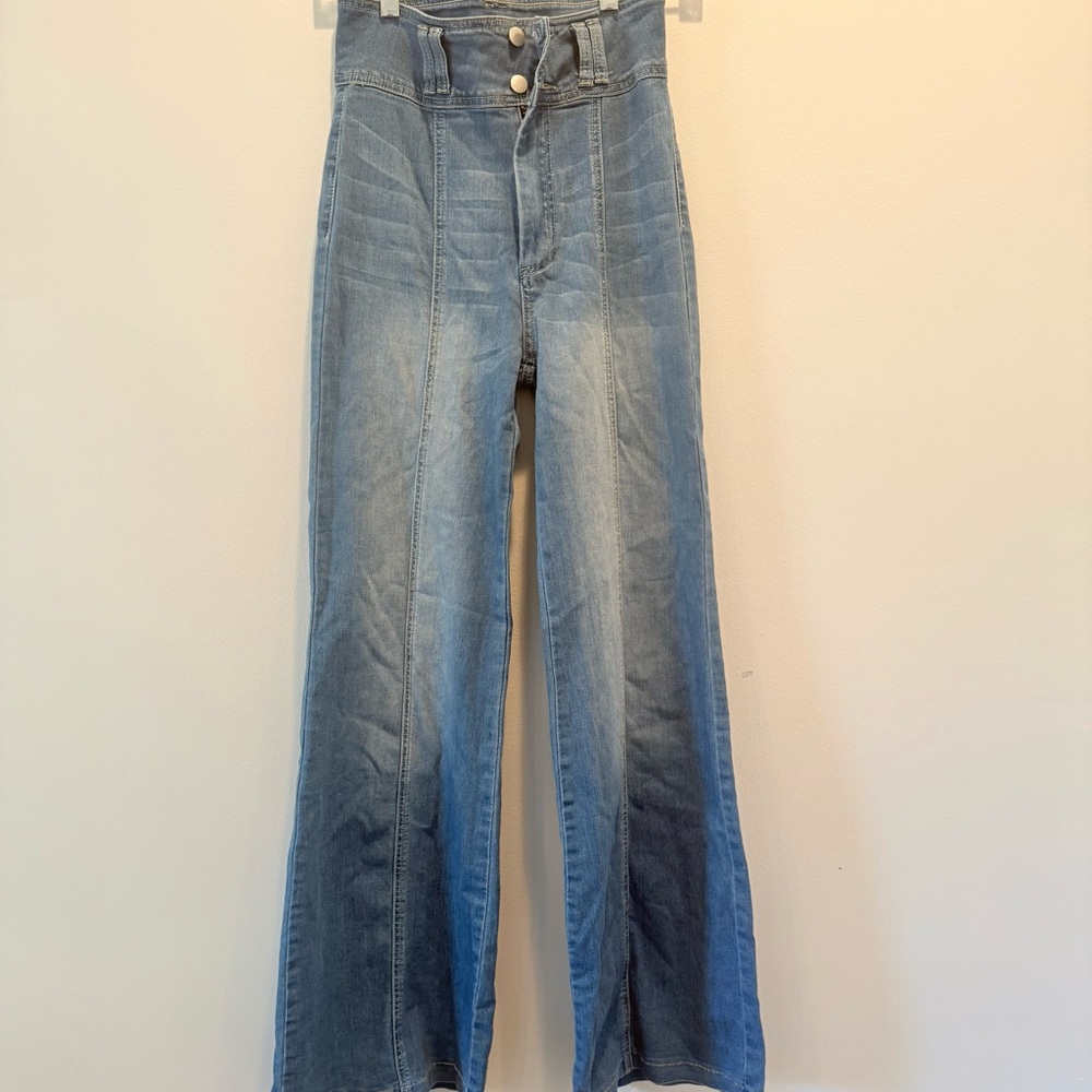 Altar'd State Light Blue Flare Jeans